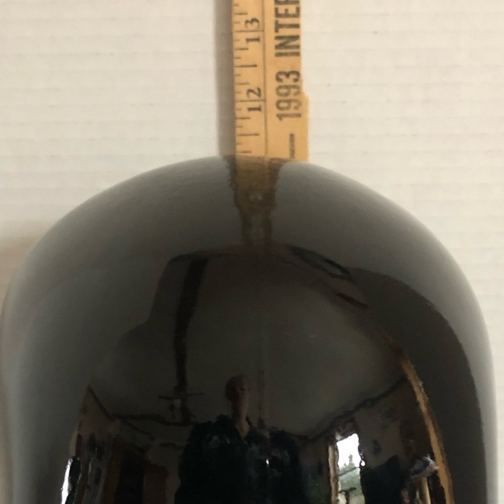Vtg Black Glass Mannequin Head - Picture 13 of 15
